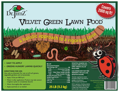 Velvet Green Lawn Food® Grass Fertilizer Fertilizer Dr Jimz
