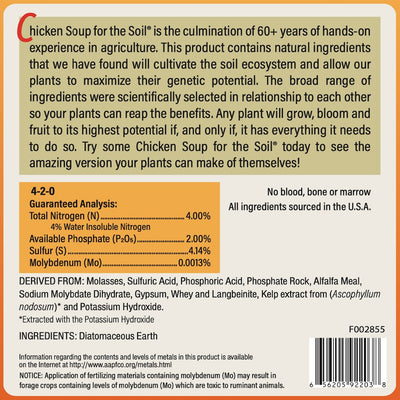 Chicken Soup for the Soil® (Fruit, Veg, Grow) Fertilizer Dr Jimz